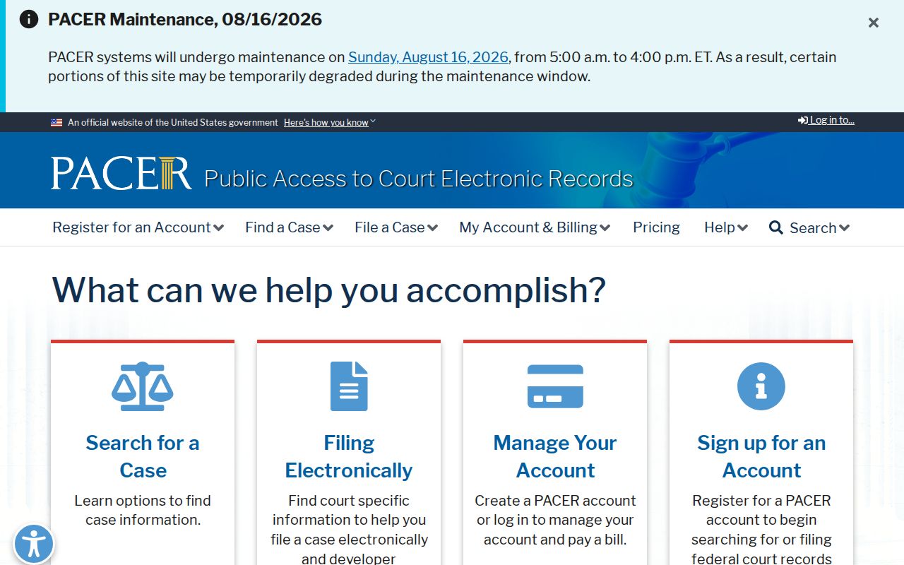 PACER federal criminal case search for Juneau County matters
