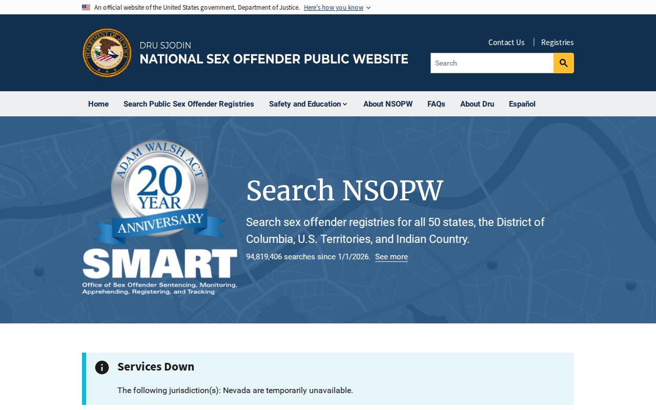 National portal used to supplement a Juneau County sex offender check
