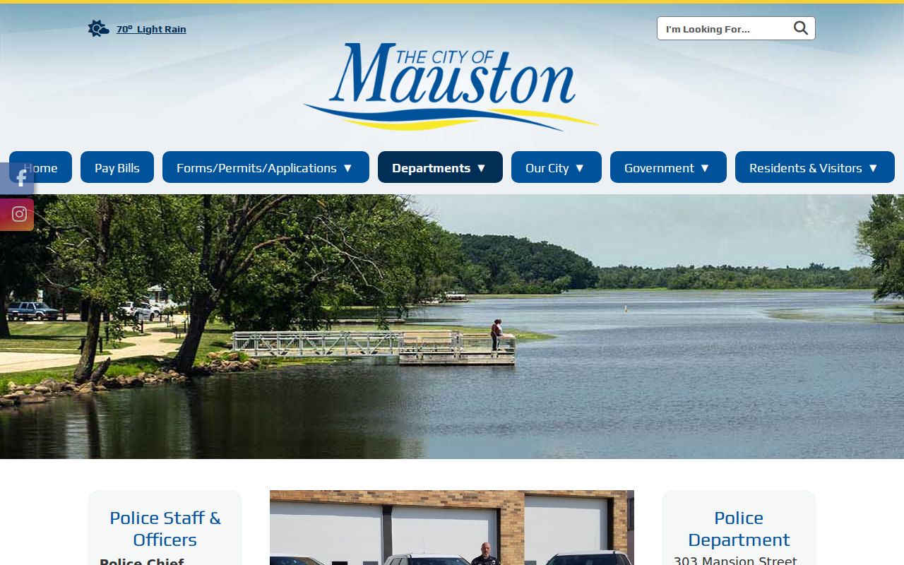 Mauston criminal records Police Department page