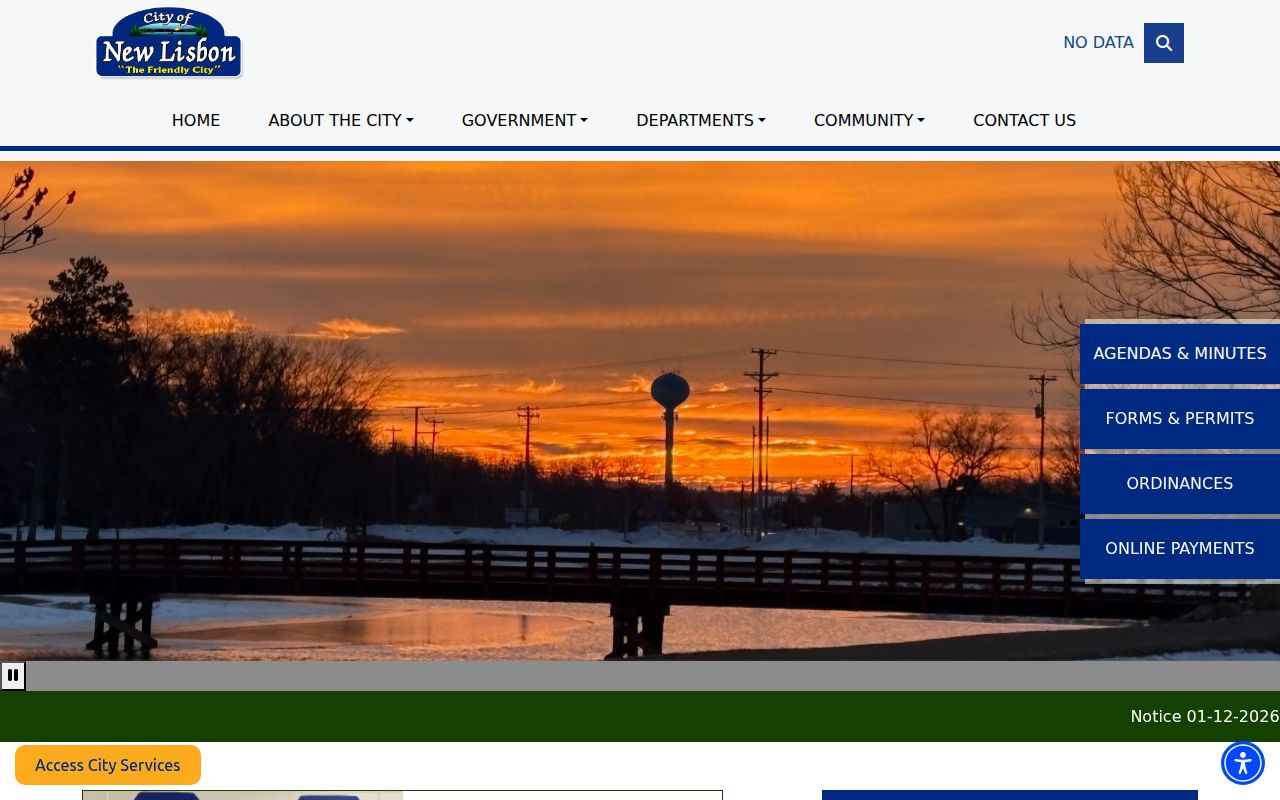 City of New Lisbon criminal history and public record contacts